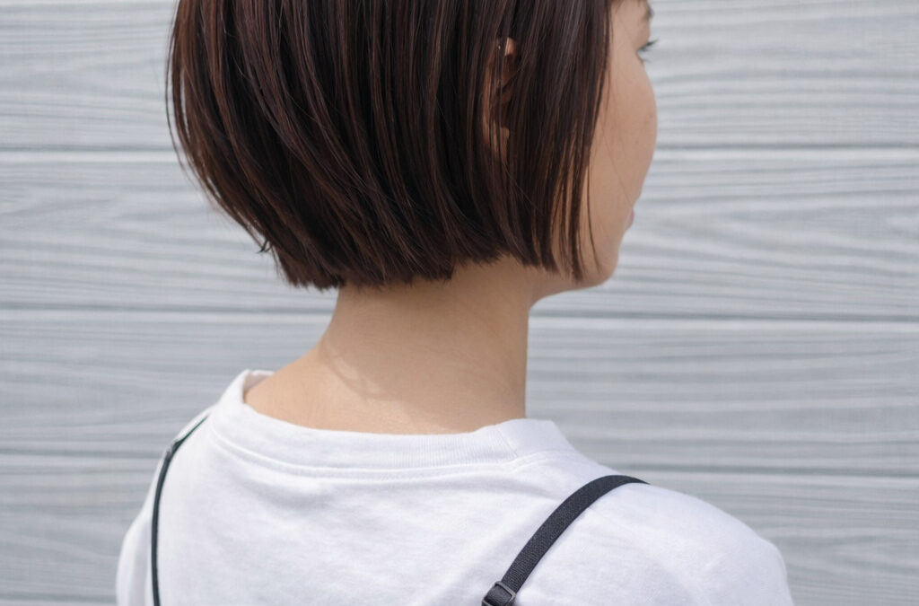 さりげなく可愛い丸みショートボブ
