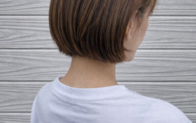 首元すっきり丸みショートボブ